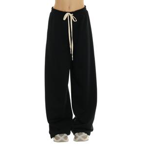 PANTALONE IN FELPA NERO
